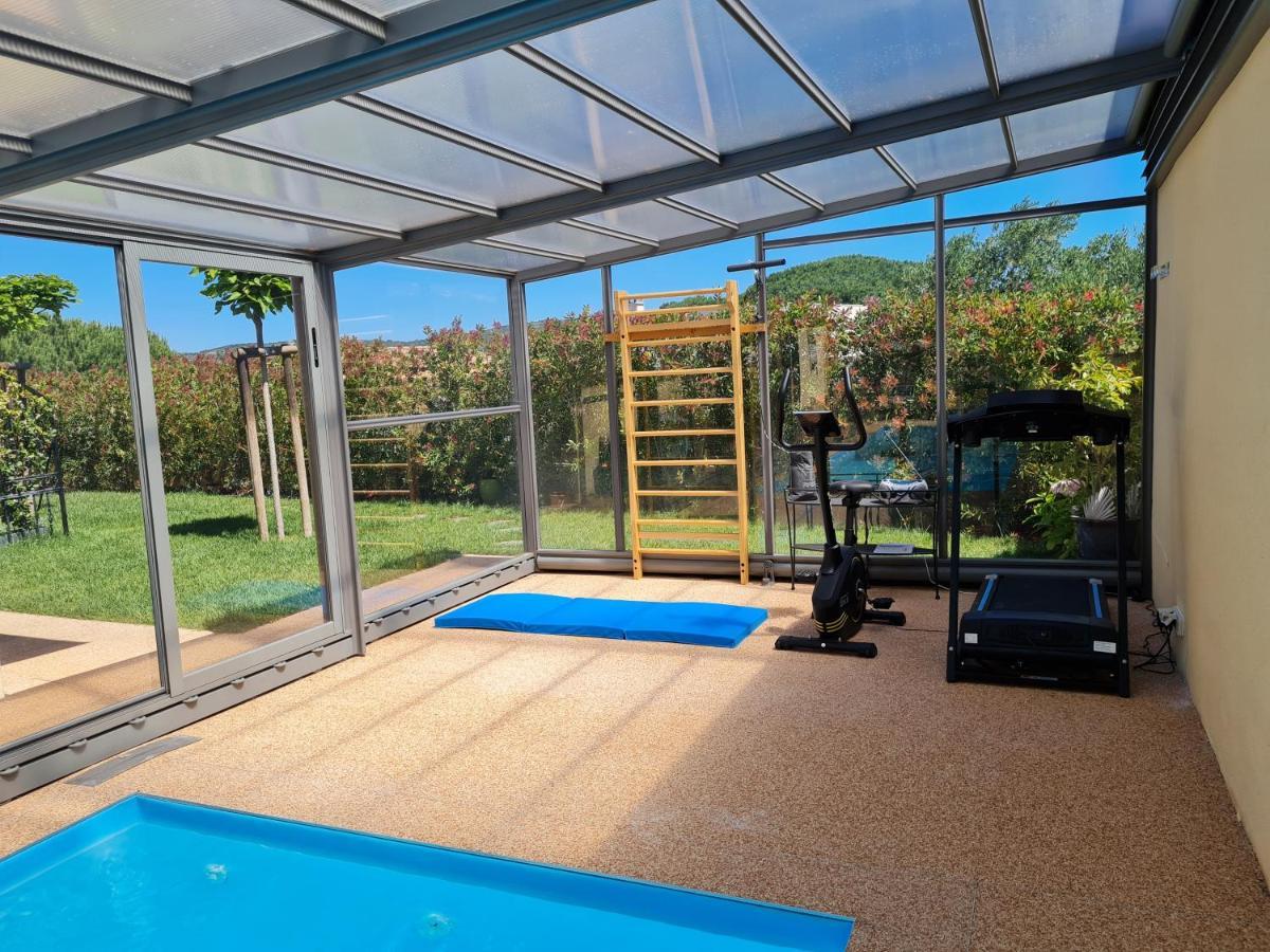 Chambres D'Hotes B&B La Bergeronnette Avec Piscine Couverte Chauffee Bizanet ภายนอก รูปภาพ